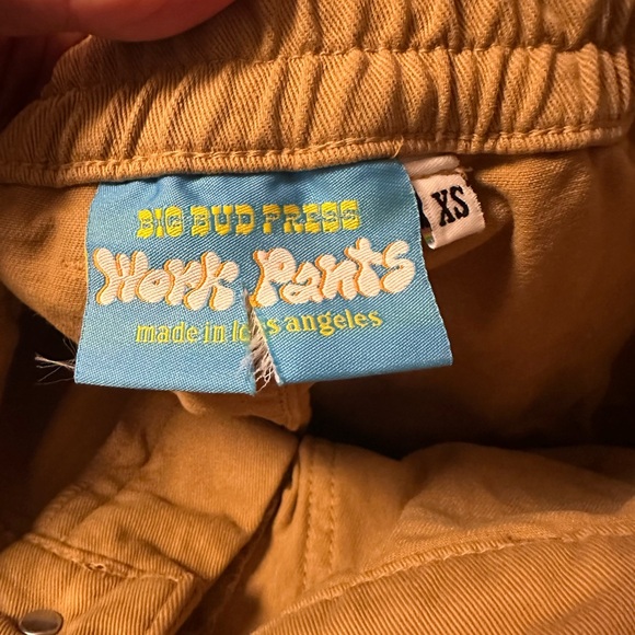 Big Bud Press Work Pants Tan/Khaki Size XS-S - Picture 3 of 6